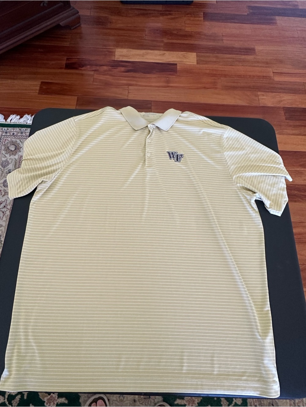 Nike Wake Forest University Embroidered Striped Polo Shirt Men’s Size XXXL